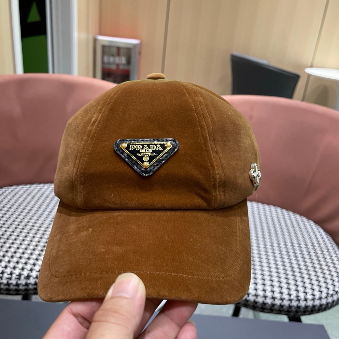 PRA 25 BASEBALL CAP BROWN VELVET 823467