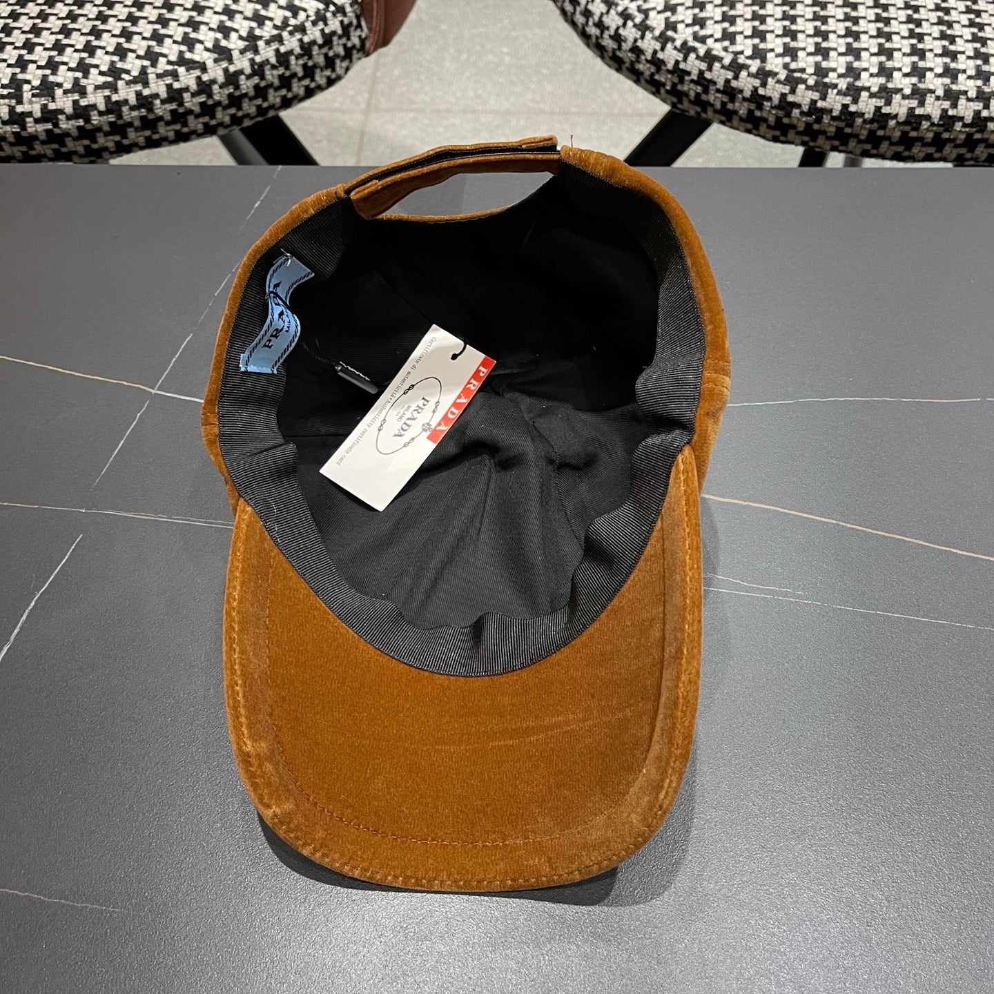 PRA 25 BASEBALL CAP BROWN VELVET 823467