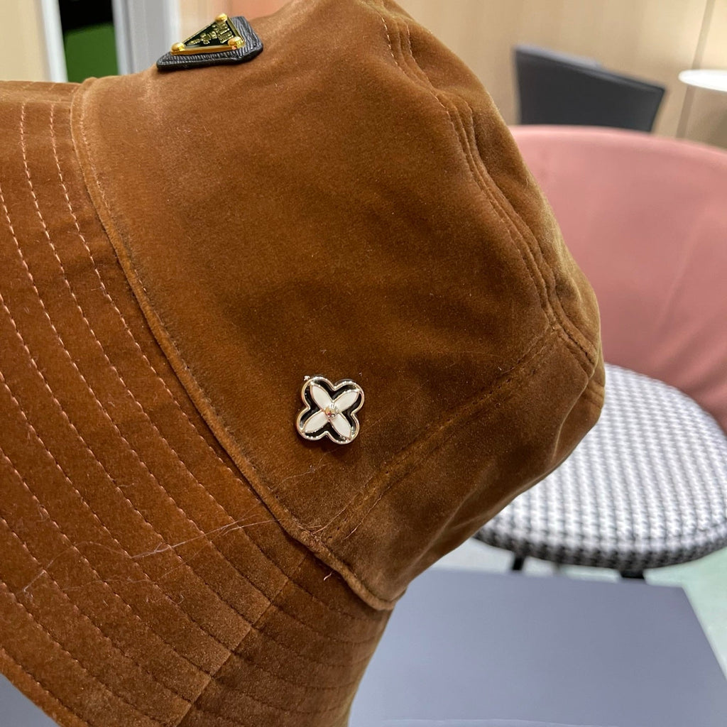 PRA 25 FISHERMAN HAT BROWN SUEDE 823472