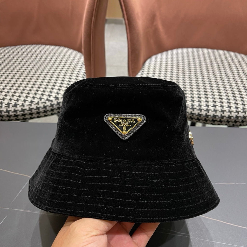 PRA 25 FISHERMAN HAT BLACK SUEDE 823473