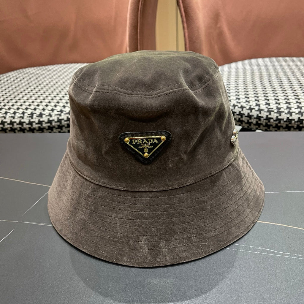 PRA 25 FISHERMAN HAT DARK GRAY SUEDE 823474