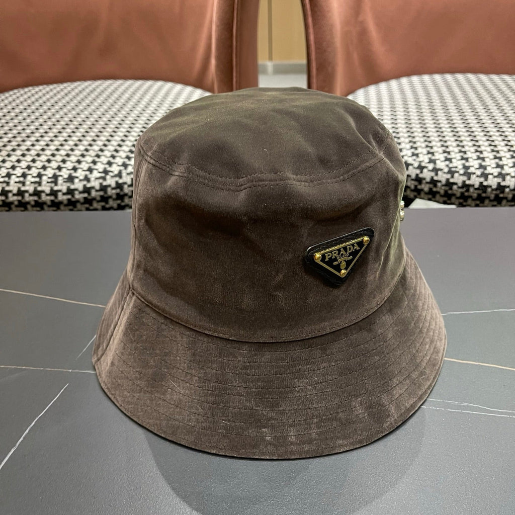 PRA 25 FISHERMAN HAT DARK GRAY SUEDE 823474