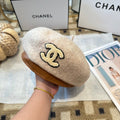 Chanel New Wool Beret Brown 960041