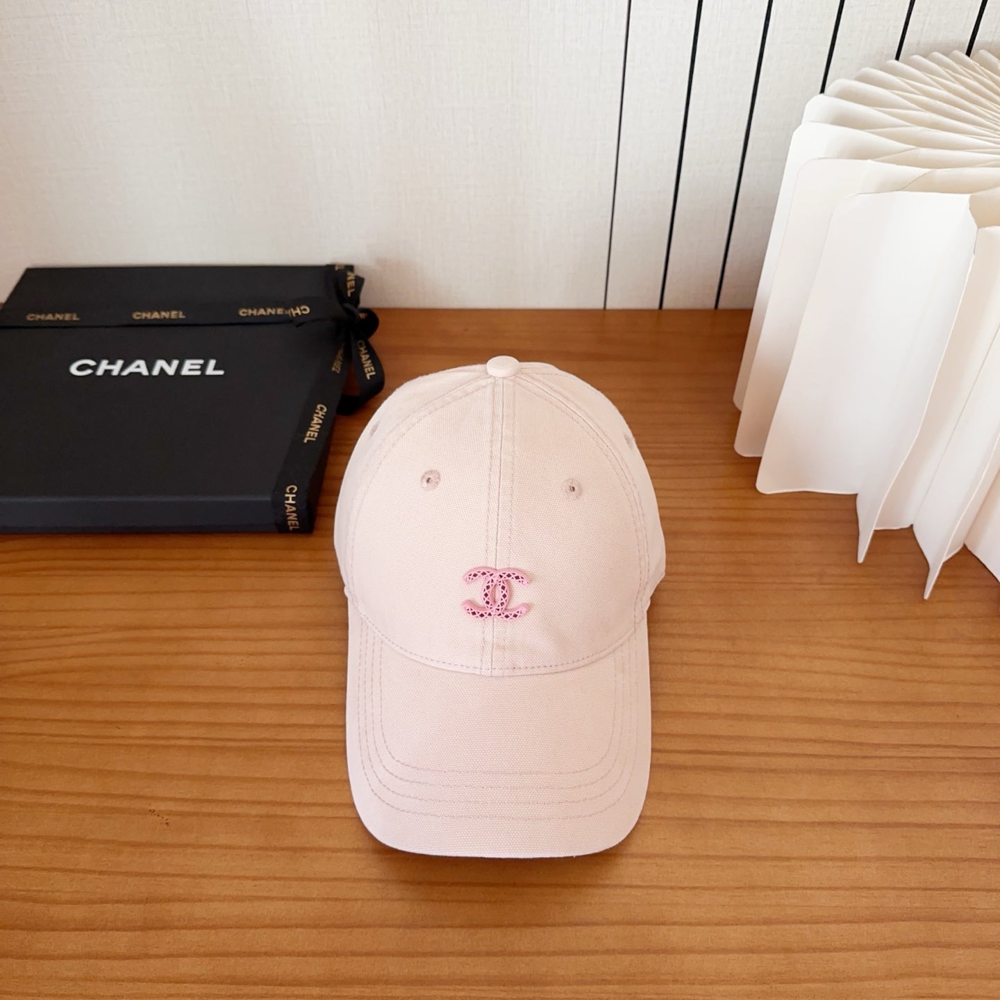 Chanel New Baseball Cap Pink in Cotton 960122