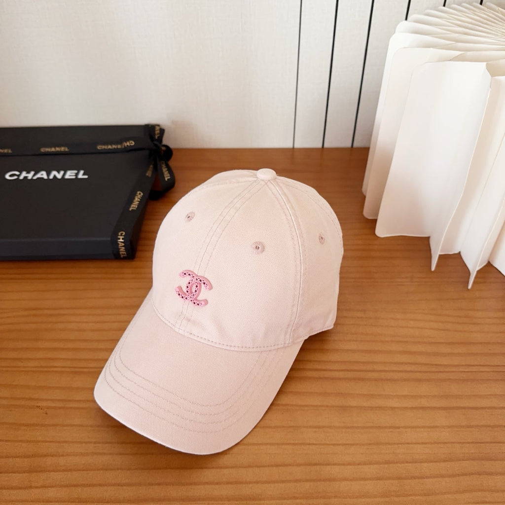 Chanel New Baseball Cap Pink in Cotton 960122