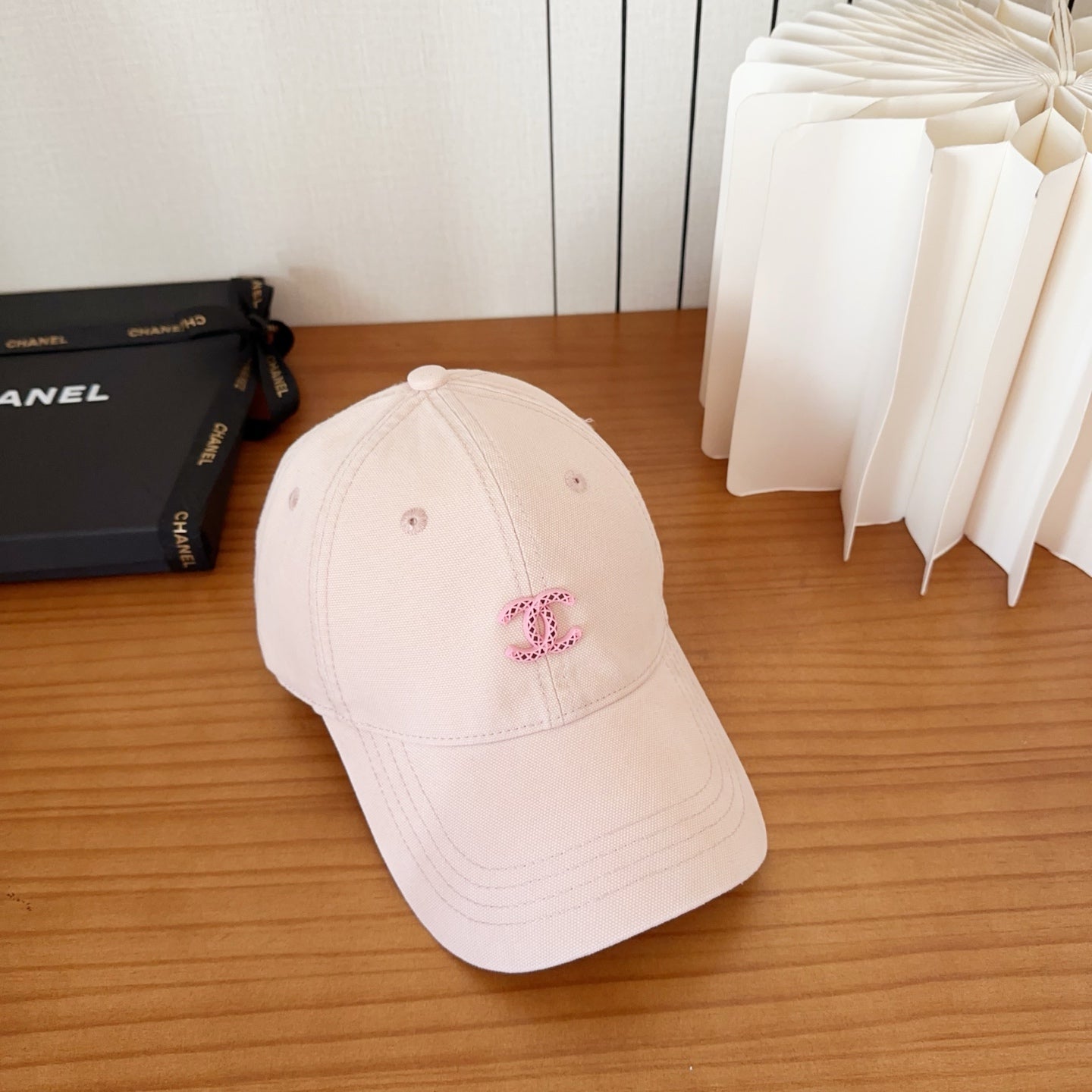 Chanel New Baseball Cap Pink in Cotton 960122