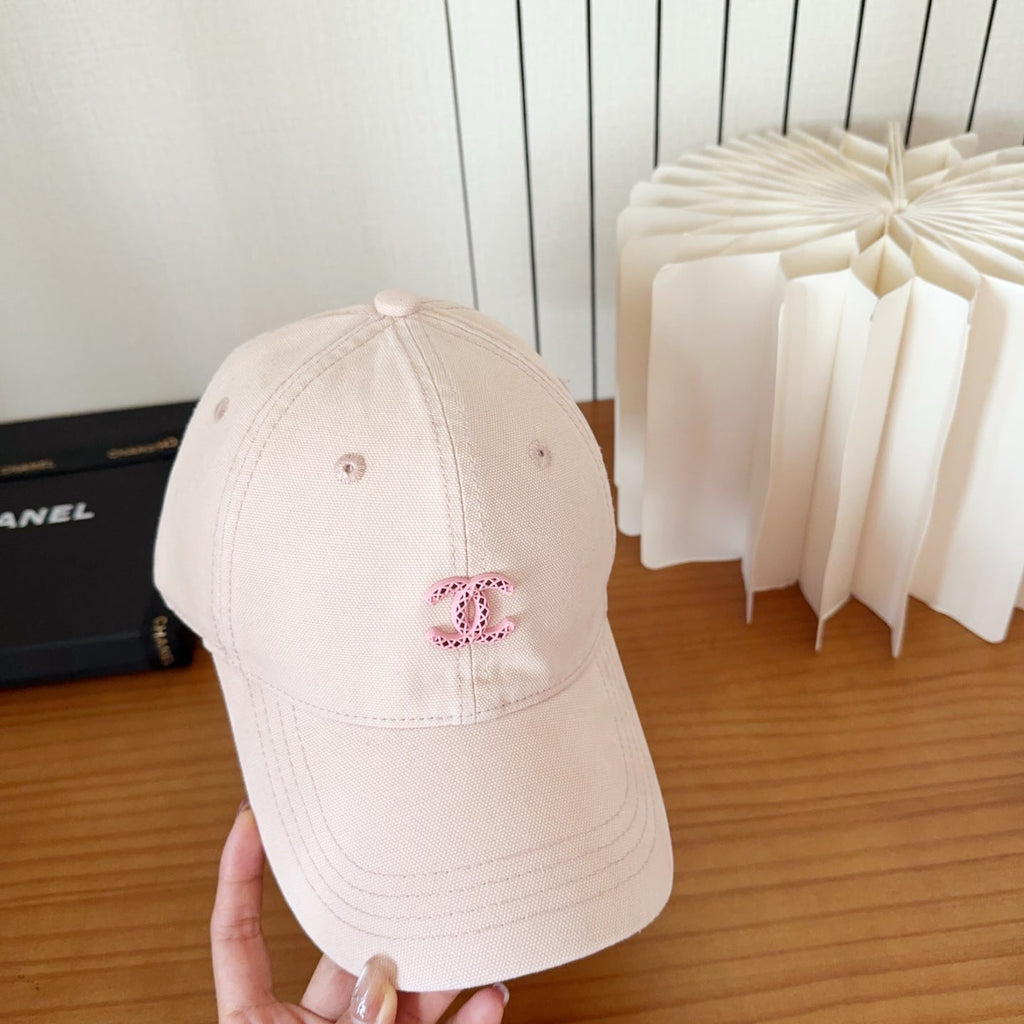 Chanel New Baseball Cap Pink in Cotton 960122