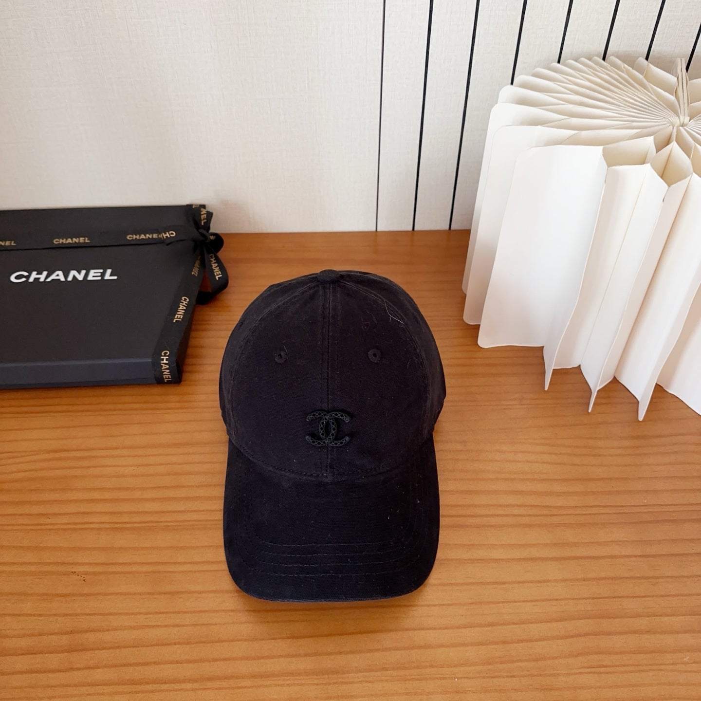 Chanel New Baseball Cap Black in Cotton 960124