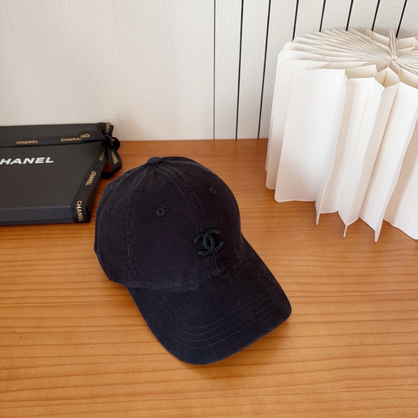 Chanel New Baseball Cap Black in Cotton 960124