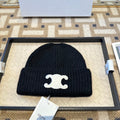 Celine 2025 Fall/Winter New Wool Black Hat 960100