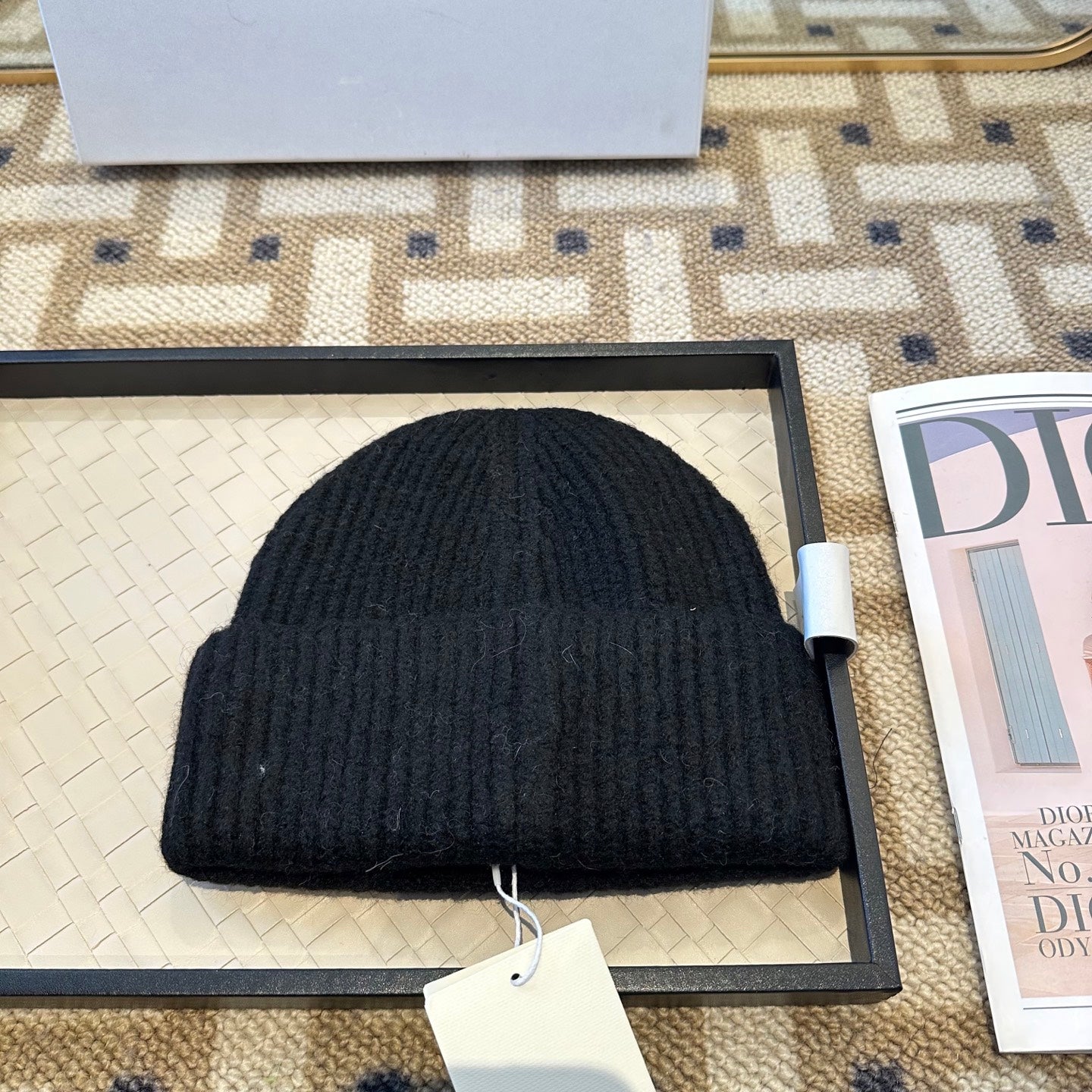 Celine 2025 Fall/Winter New Wool Black Hat 960100