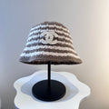Chanel Simple New Fisherman's Brown White  in Wool Knitting 960052