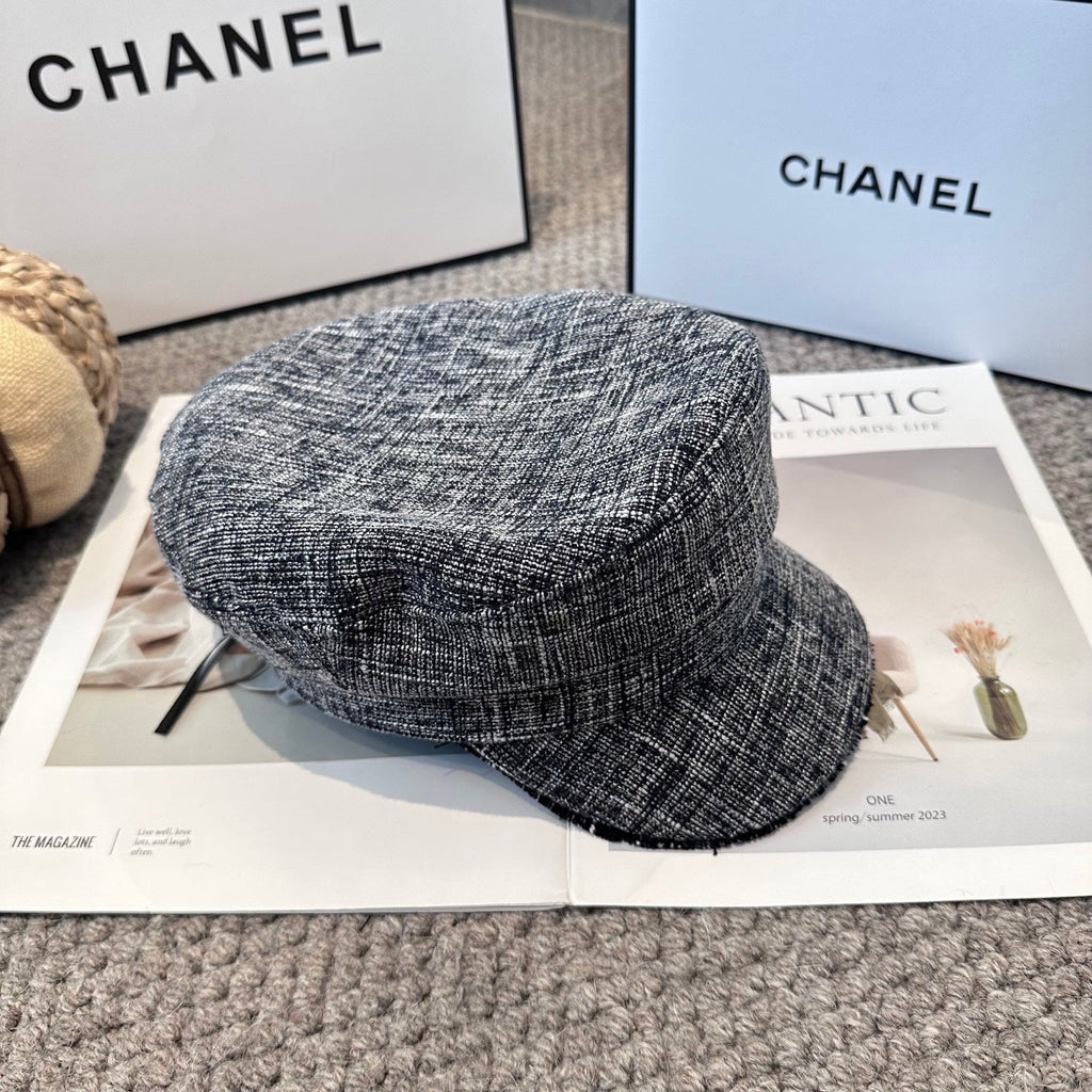 Chanel New Military Cap Grey Jean 960054