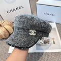 Chanel New Military Cap Grey Jean 960054