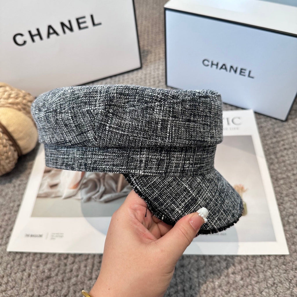 Chanel New Military Cap Grey Jean 960054