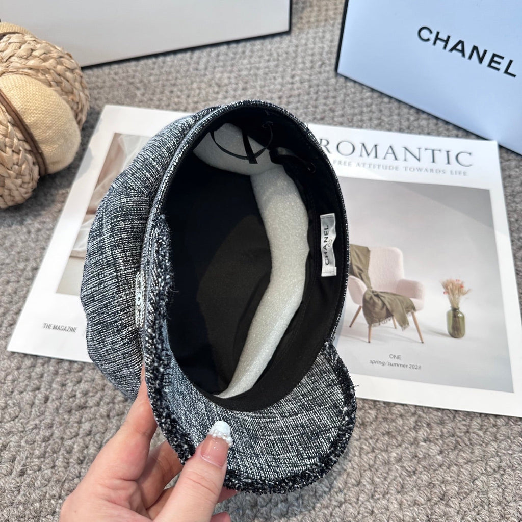 Chanel New Military Cap Grey Jean 960054