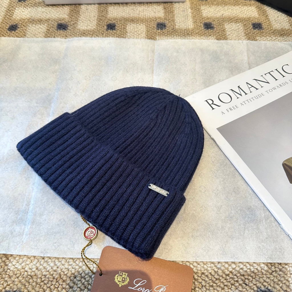 Loro Piana Classic New Style Dark Blue Hat Knitting 961811
