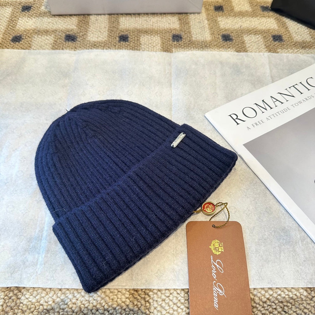 Loro Piana Classic New Style Dark Blue Hat Knitting 961811