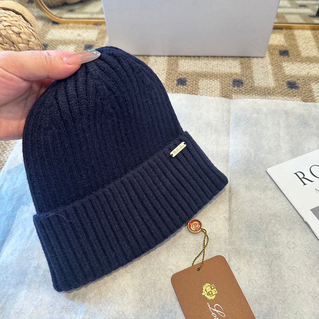 Loro Piana Classic New Style Dark Blue Hat Knitting 961811