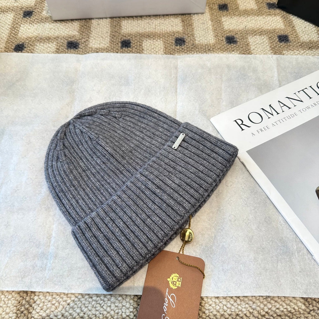 Loro Piana Classic New Style Grey Hat Knitting 961813
