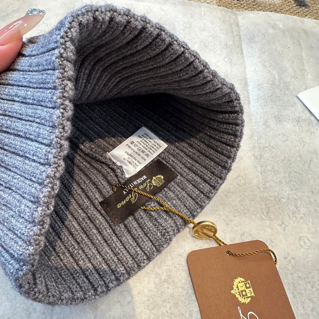 Loro Piana Classic New Style Grey Hat Knitting 961813