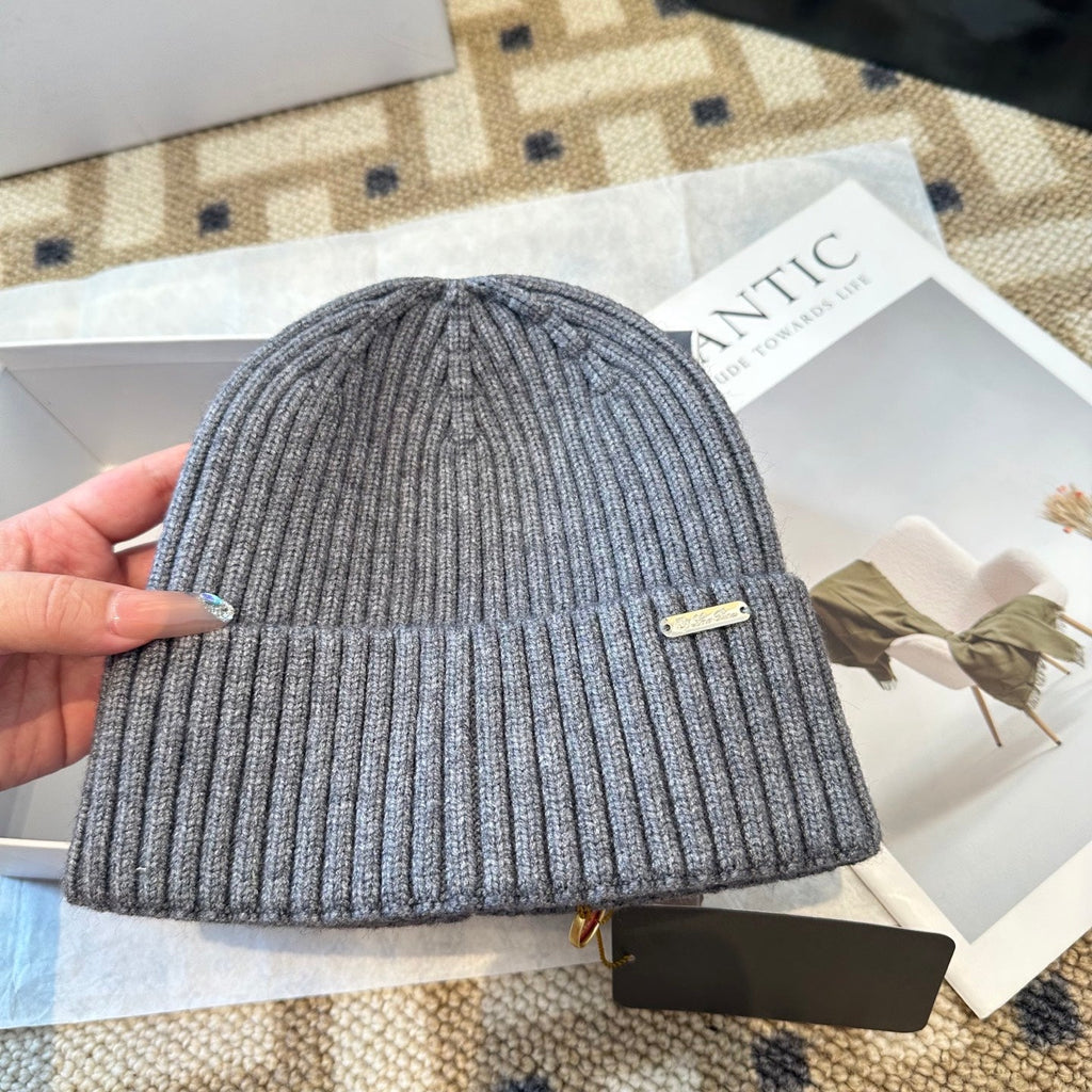 Loro Piana Classic New Style Grey Hat Knitting 961813
