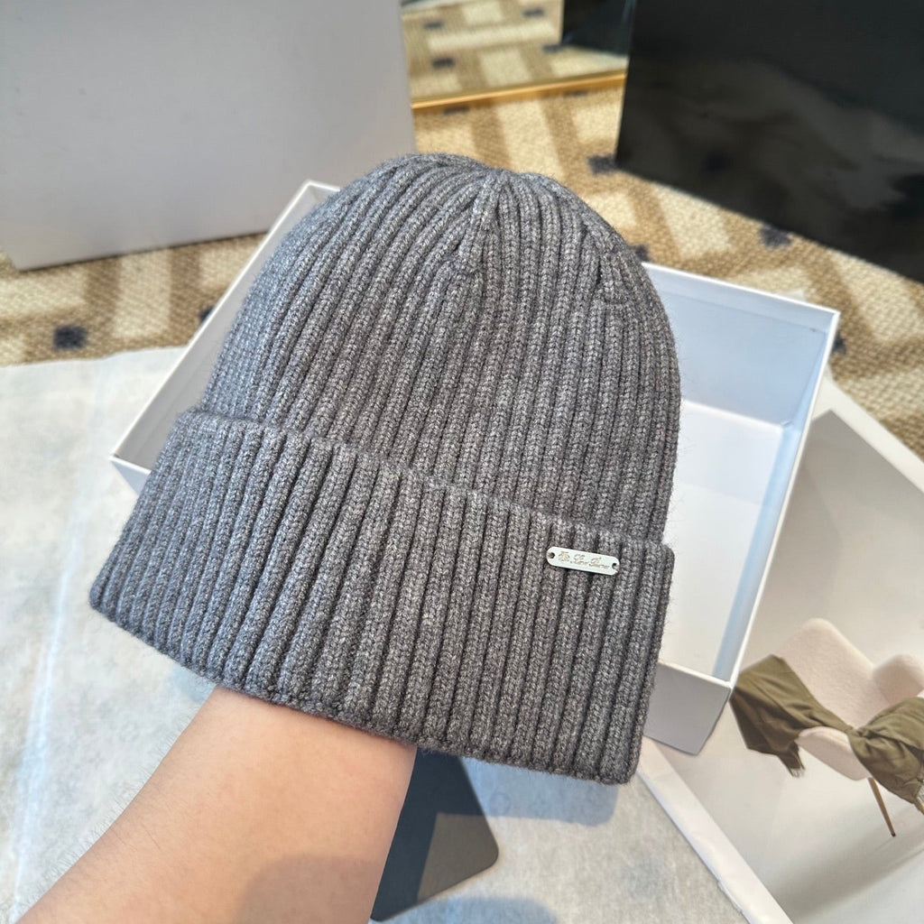 Loro Piana Classic New Style Grey Hat Knitting 961813