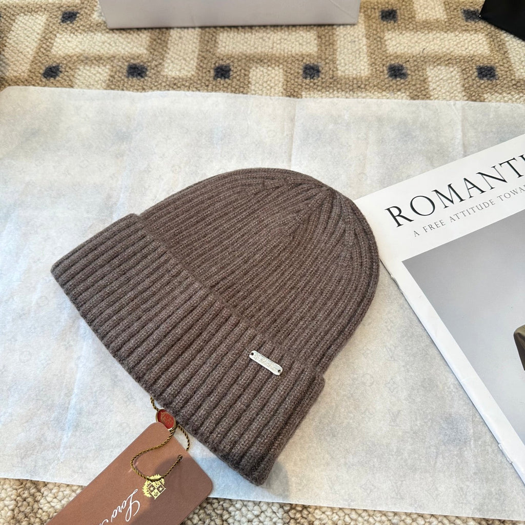 Loro Piana Classic New Style Brown Hat Knitting 961815