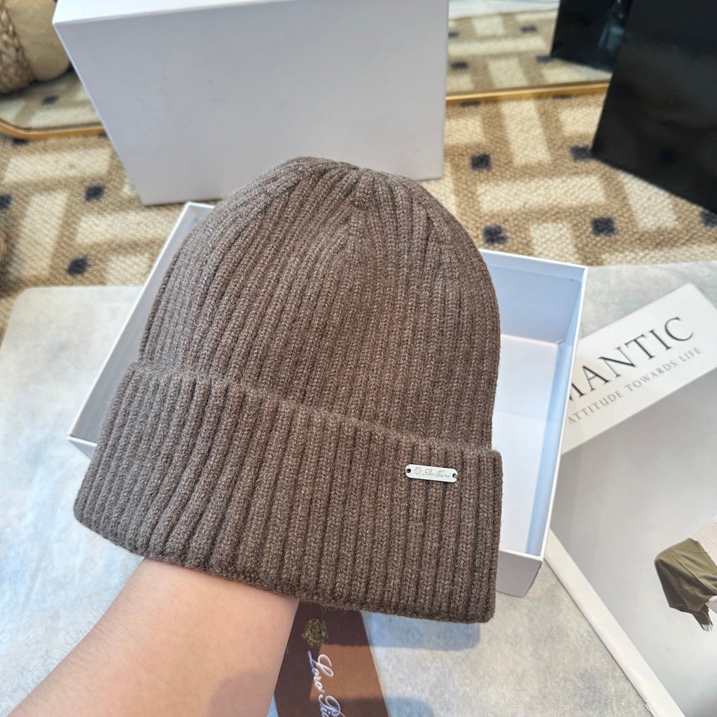 Loro Piana Classic New Style Brown Hat Knitting 961815