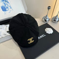 Chanel Wool Cap Black in Fibrous 980125