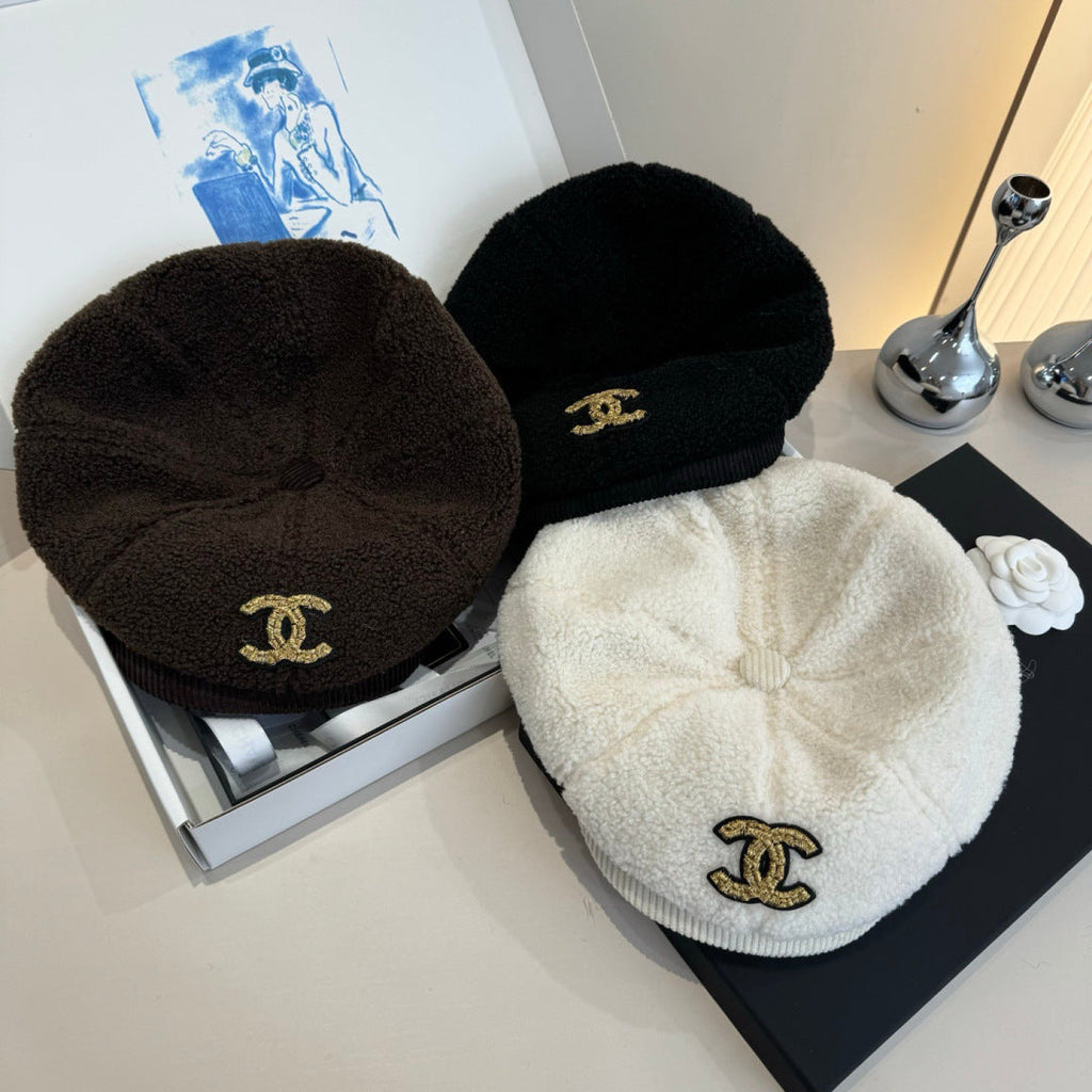 Chanel Wool Cap White in Fibrous 980124