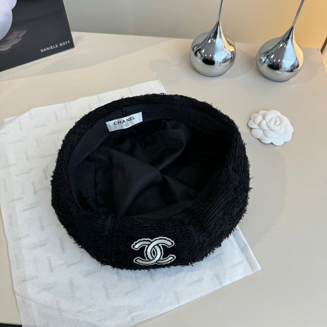CC Beret Black in Fibrous 980103