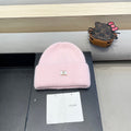 Celine Autumn/Winter New CE Knitted Hat Pink in Wool 980325