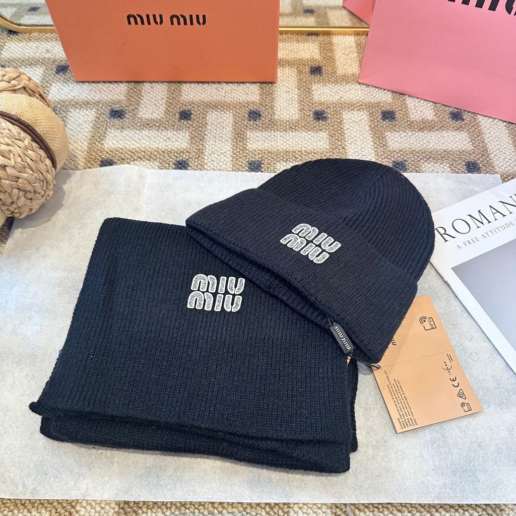 Miu Miu Black Wool Knit Set 979745