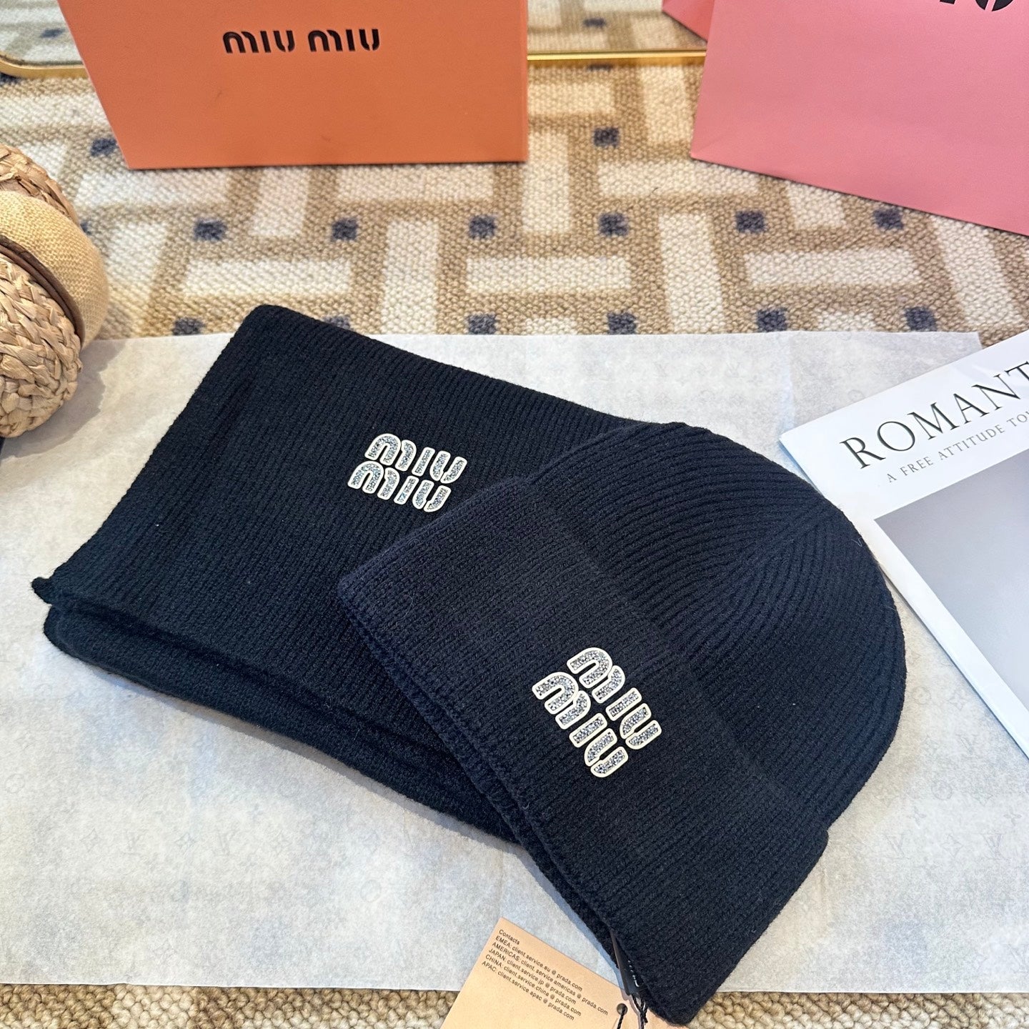 Miu Miu Black Wool Knit Set 979745