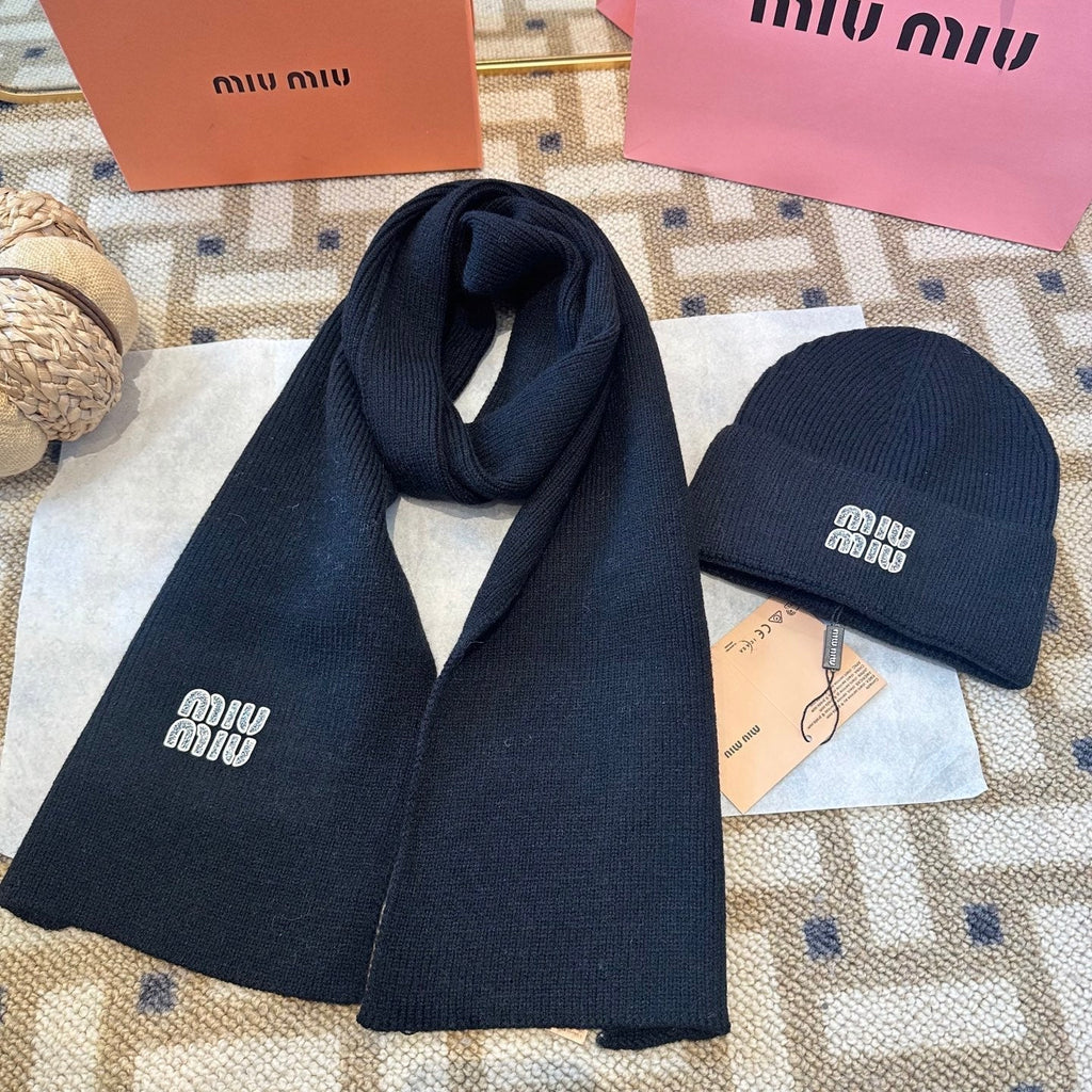 Miu Miu Black Wool Knit Set 979745
