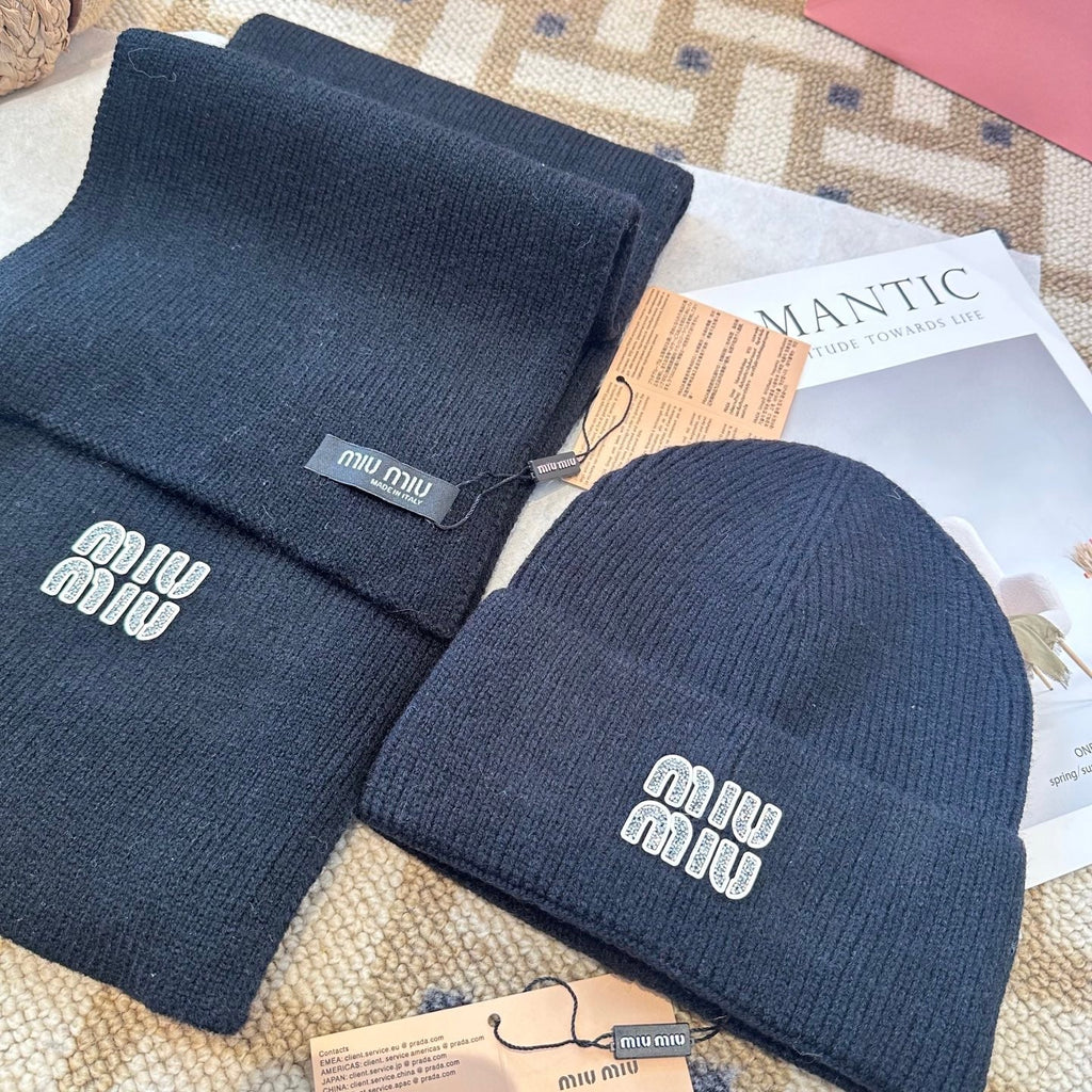 Miu Miu Black Wool Knit Set 979745