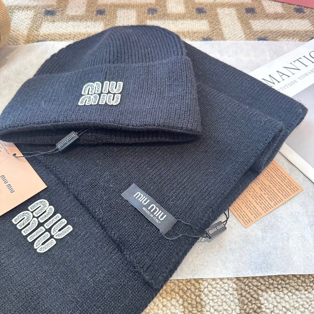 Miu Miu Black Wool Knit Set 979745