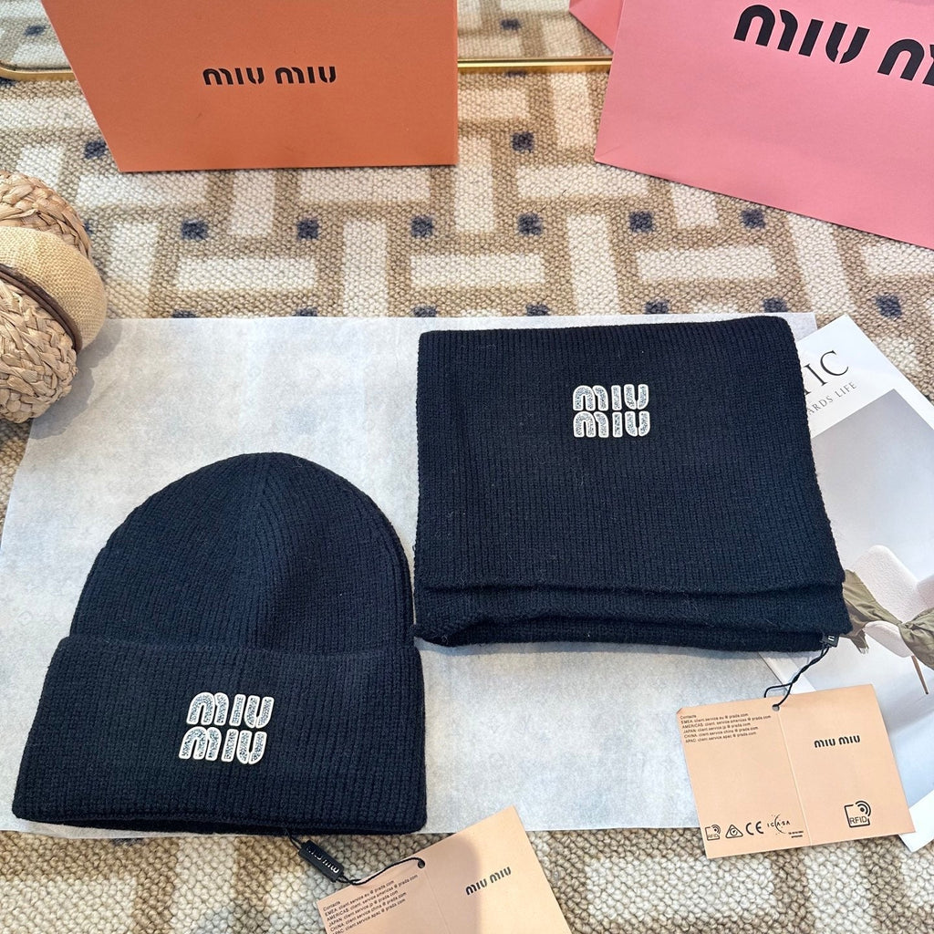 Miu Miu Black Wool Knit Set 979745