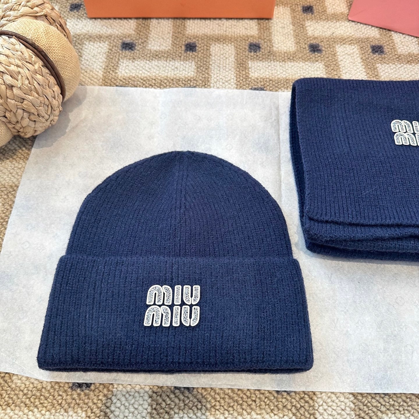 Miu Miu Blue Wool Knit Set 979746