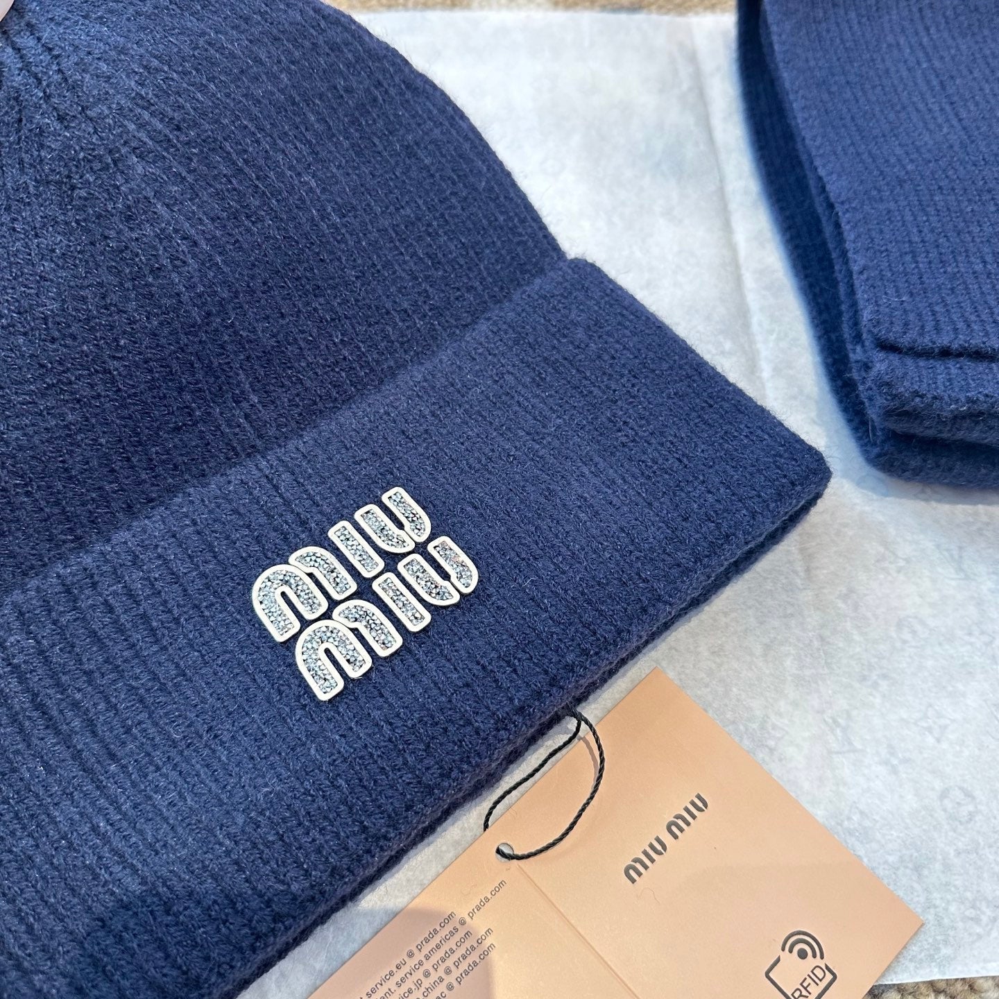 Miu Miu Blue Wool Knit Set 979746