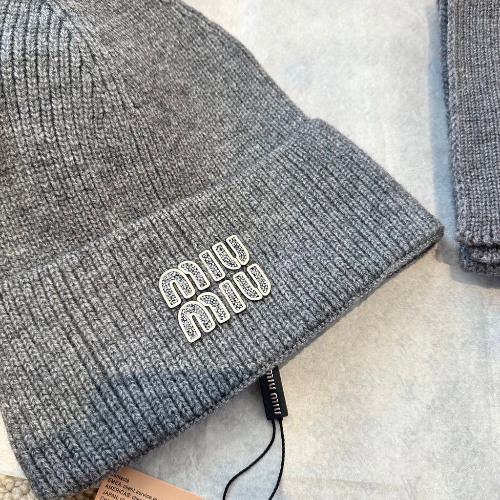 Miu Miu Gray Wool Knit Set 979747