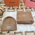 Miu Miu Brown Wool Knit Set 979748