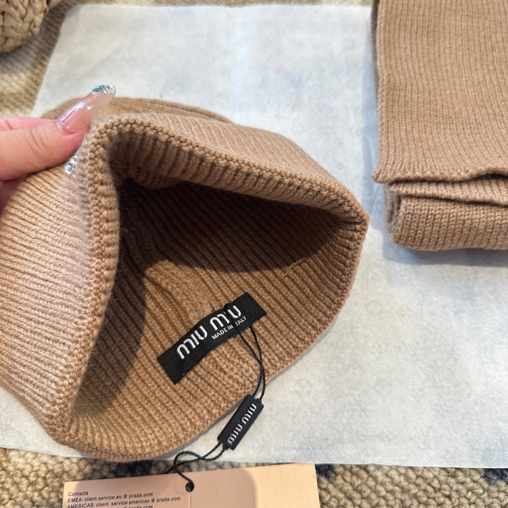 Miu Miu Brown Wool Knit Set 979748