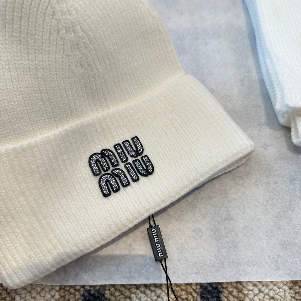 Miu Miu White Wool Knit Set 979750