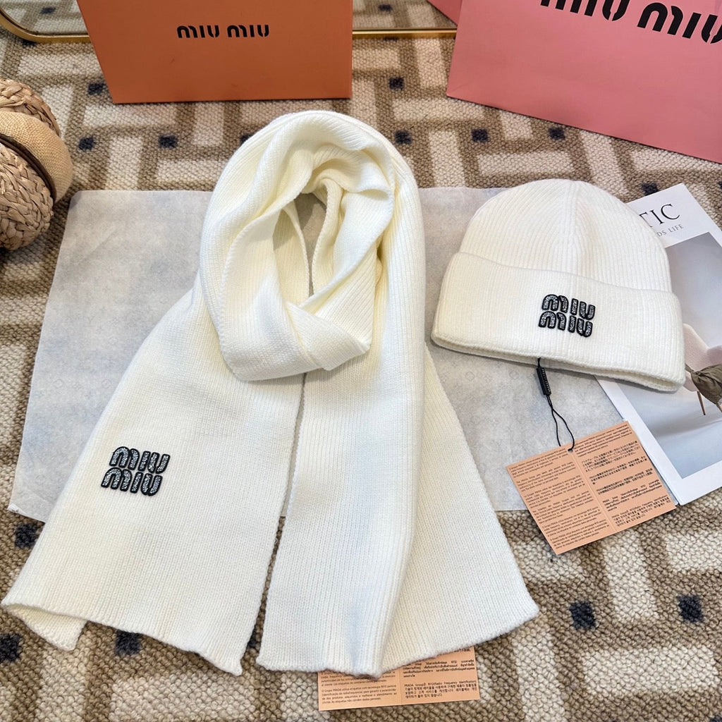 Miu Miu White Wool Knit Set 979750