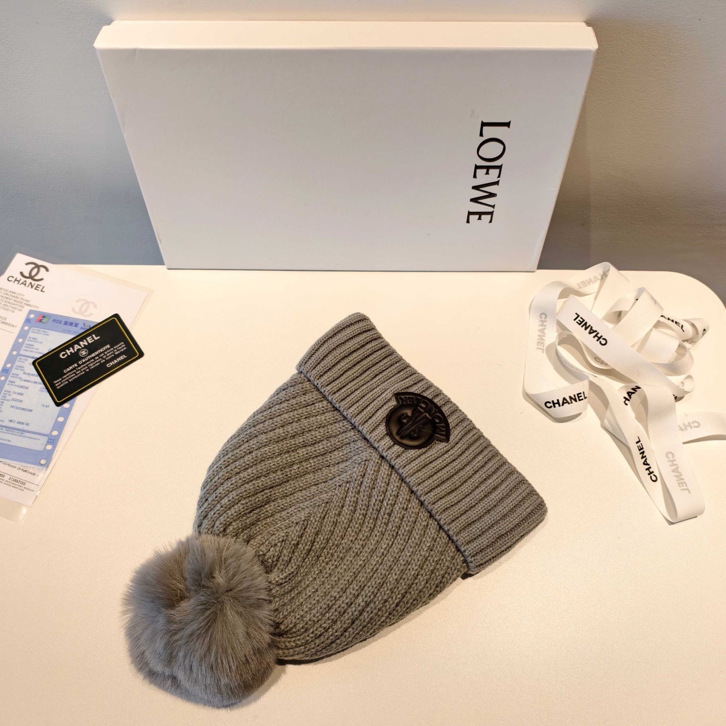 Moncler 2025 Brown New Designer Pom-Pom Wool Beanie 980216