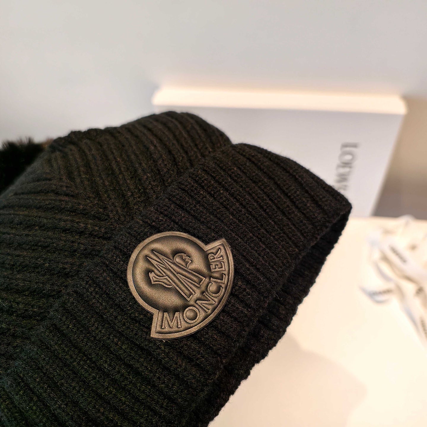 Moncler 2025 Black New Designer Pom-Pom Wool Beanie 980213