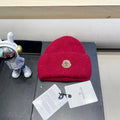 Moncler Classic Red Knit Hat in Cashmere 980193