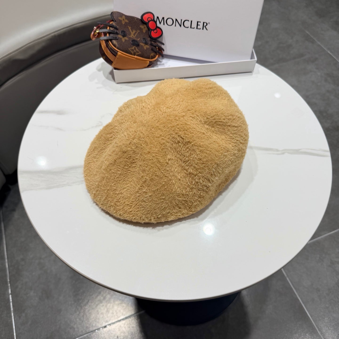 Prada 25 Iceland Beret Women's Camel in Plush 125814